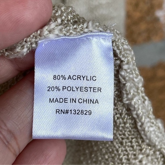 Majorelle cardigan metallic shimmer sweater small - Picture 5 of 8